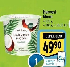 Kokosový jogurt bio bez laktózy Harvest Moon