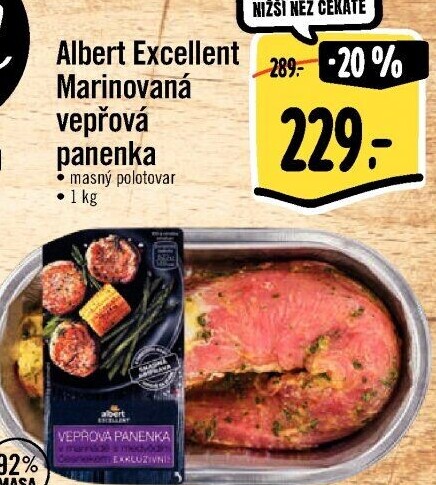 Marinovaná vepřová panenka Excelent Albert