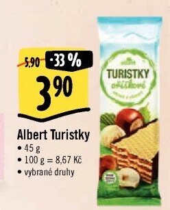 Oplatky Turistky Albert