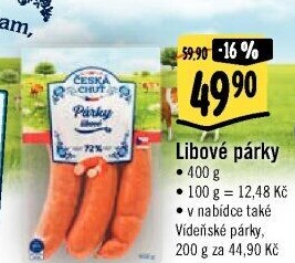 Párky libové Česká chuť