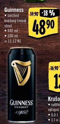 Pivo Stout Draught Guinness