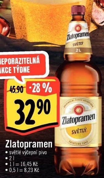 Pivo světlé Zlatopramen