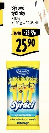Sýrové tyčinky Sýráci Moravia