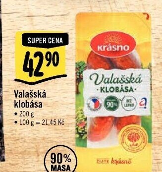 Valašská klobása Krásno