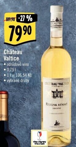 Vína Chateau Valtice