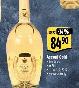 Vína Gold Asconi