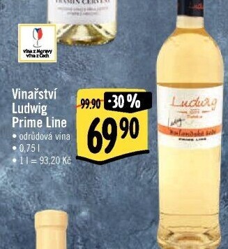 Vína Prime Line Vinařství Ludwig