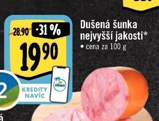 Dušená šunka nejvyšší jakosti