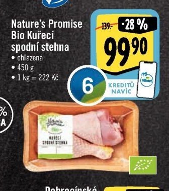 Nature's Promise Bio Kuřecí spodní stehna