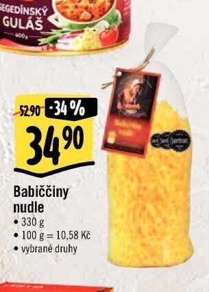 Babiččiny nudle