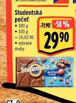 Čokoláda Studentská pečeť Orion