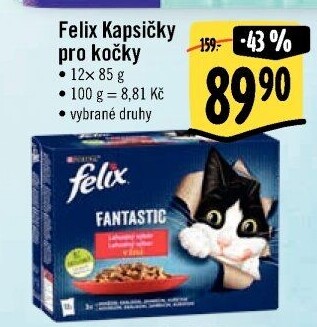 Kapsičky pro kočky Felix Purina