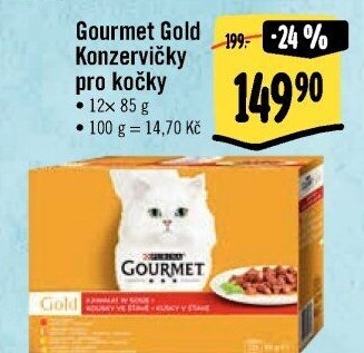 Konzerva pro kočky Gold Gourmet Purina