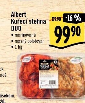 Kuřecí stehna marinovaná Duo Od řezníka na gril Albert