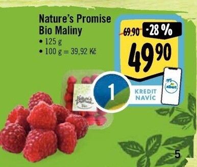 Maliny bio Nature'