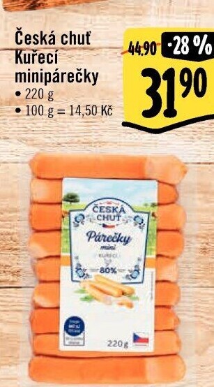 Párečky kuřecí mini Česká chuť