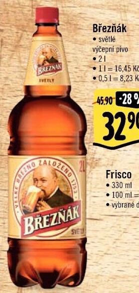 Pivo světlé výčepní 10° Březňák