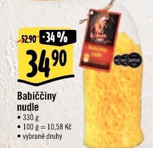 Polévkové nudle Babiččiny Druid