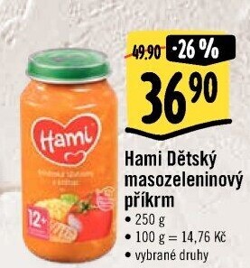 Příkrm masozeleninový Hami