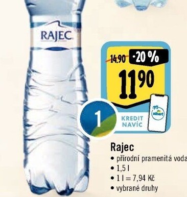 Přírodní voda Rajec