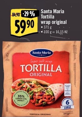 Tortilla Original wrap Santa Maria