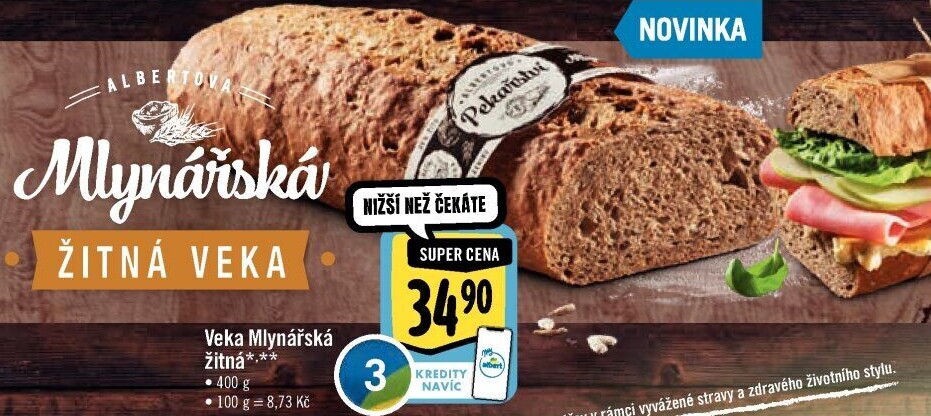 Veka Mlynářská žitná Albert