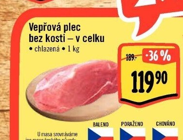 Vepřová plec bez kosti