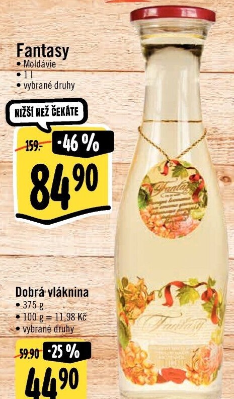 Vína Fantasy Migdal Chateau Cojusna