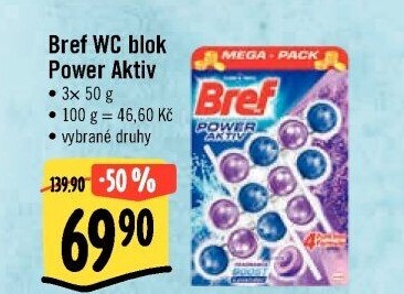 WC blok tuhý Power Aktiv Bref
