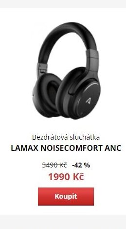 Bezdrátová sluchátka LAMAX NOISECOMFORT ANC