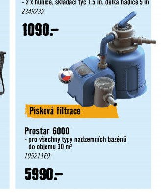 Písková filtrace Prostar 6000 - Hornbach akcniletaky.com