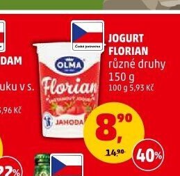 Jogurt Florian různé druhy
