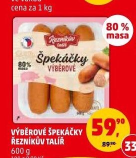 Špekáčky výběrové Řezníkův talíř