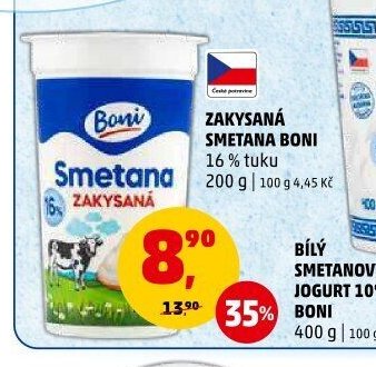 ZAKYSANÁ SMETANA BONI 200 g
