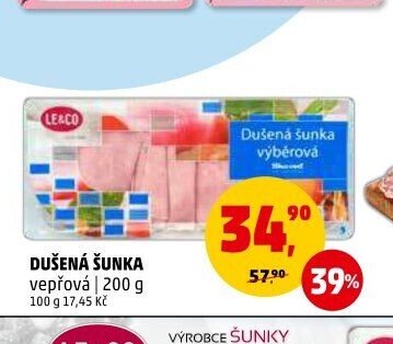 Dušená šunka vepřová 200 g