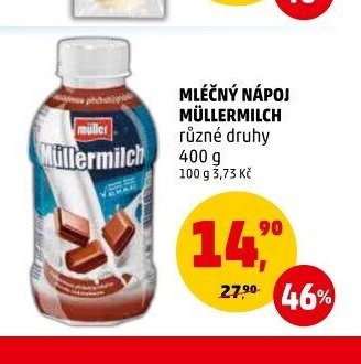 Mléčný nápoj Müllermilch 400 g