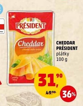 Cheddar Président plátky
