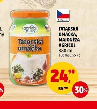 Tatarská omáčka, Majonéza Agricol