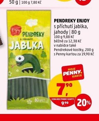 PENDREKY ENJOY s příchutí jablka, jahody