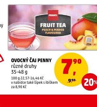 OVOCNÝ ČAJ PENNY různé druhy