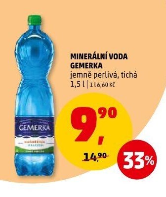 MINERÁLNÍ VODA GEMERKA
