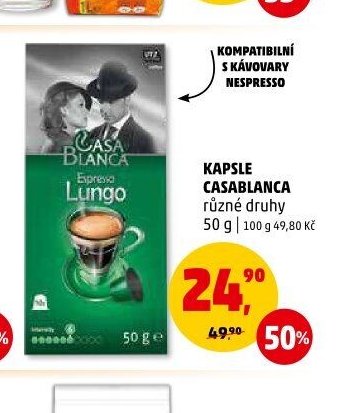 KAPSLE CASABLANCA různé druhy