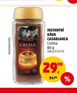 INSTANTNÍ KÁVA CASABLANCA Crema