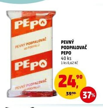 Pevný podpalovač Pepo