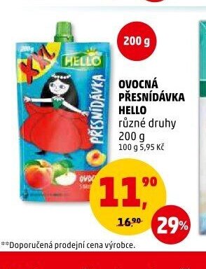 Ovocná přesnídávka Hello