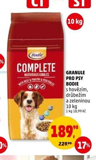 Granule pro psy Bodie
