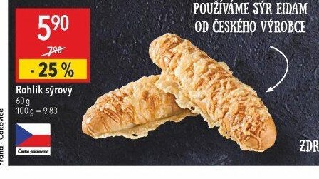 Rohlík sýrový