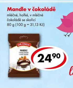 Mandle v čokoládě
