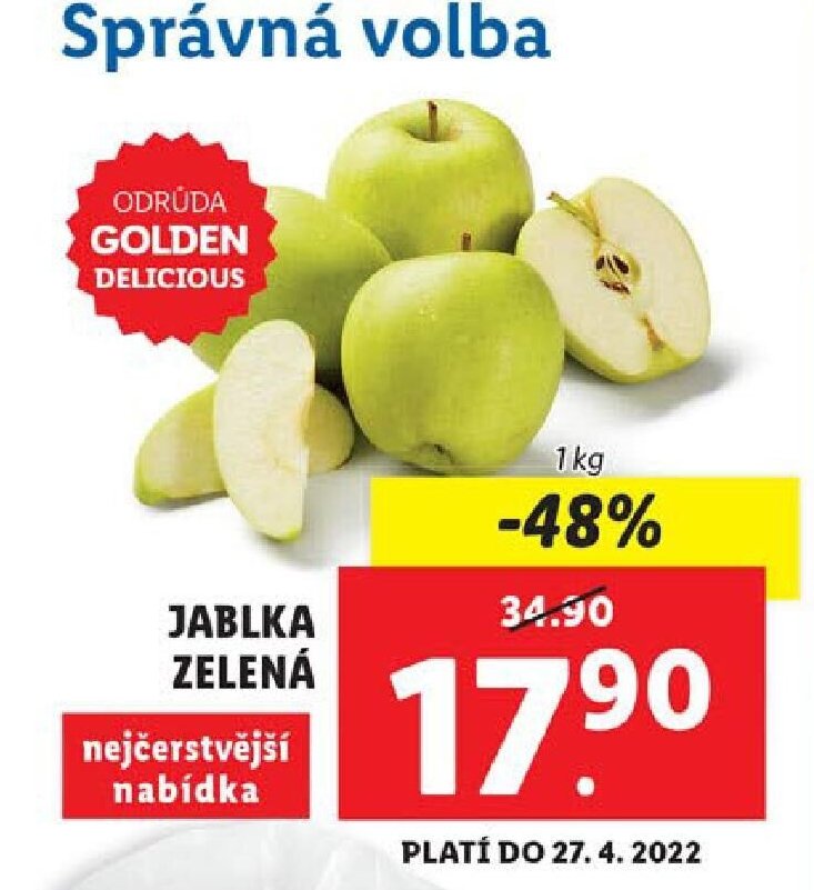 Jablka zelená