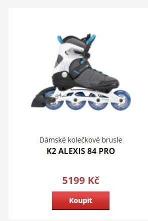 Dámské kolečkové brusle K2 ALEXIS 84 PRO